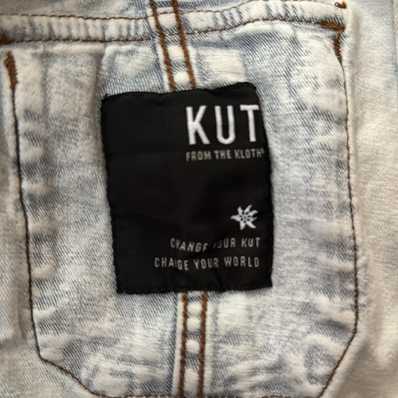KUT From the Kloth Upcycled Denim Jacket - Pink Beautiful Trauma Tour 2018 - M - Picture 6 of 8